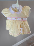 Lemon smock dress