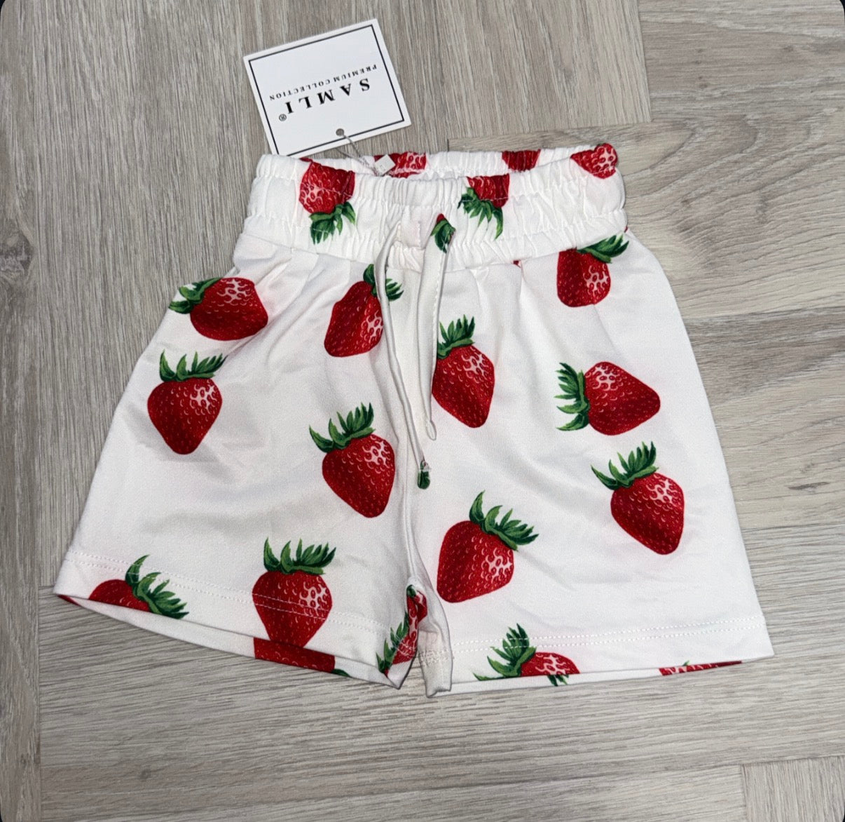 Strawberry print swim shorts
