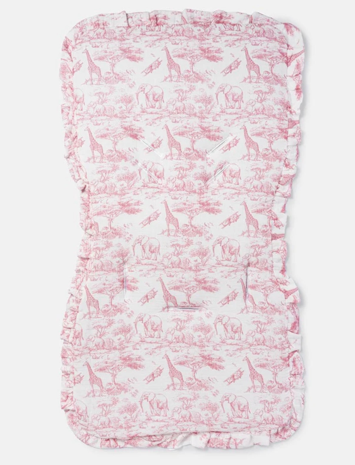 Pink safari pram liner