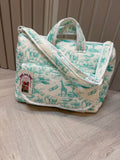 Mint green safari changing bag