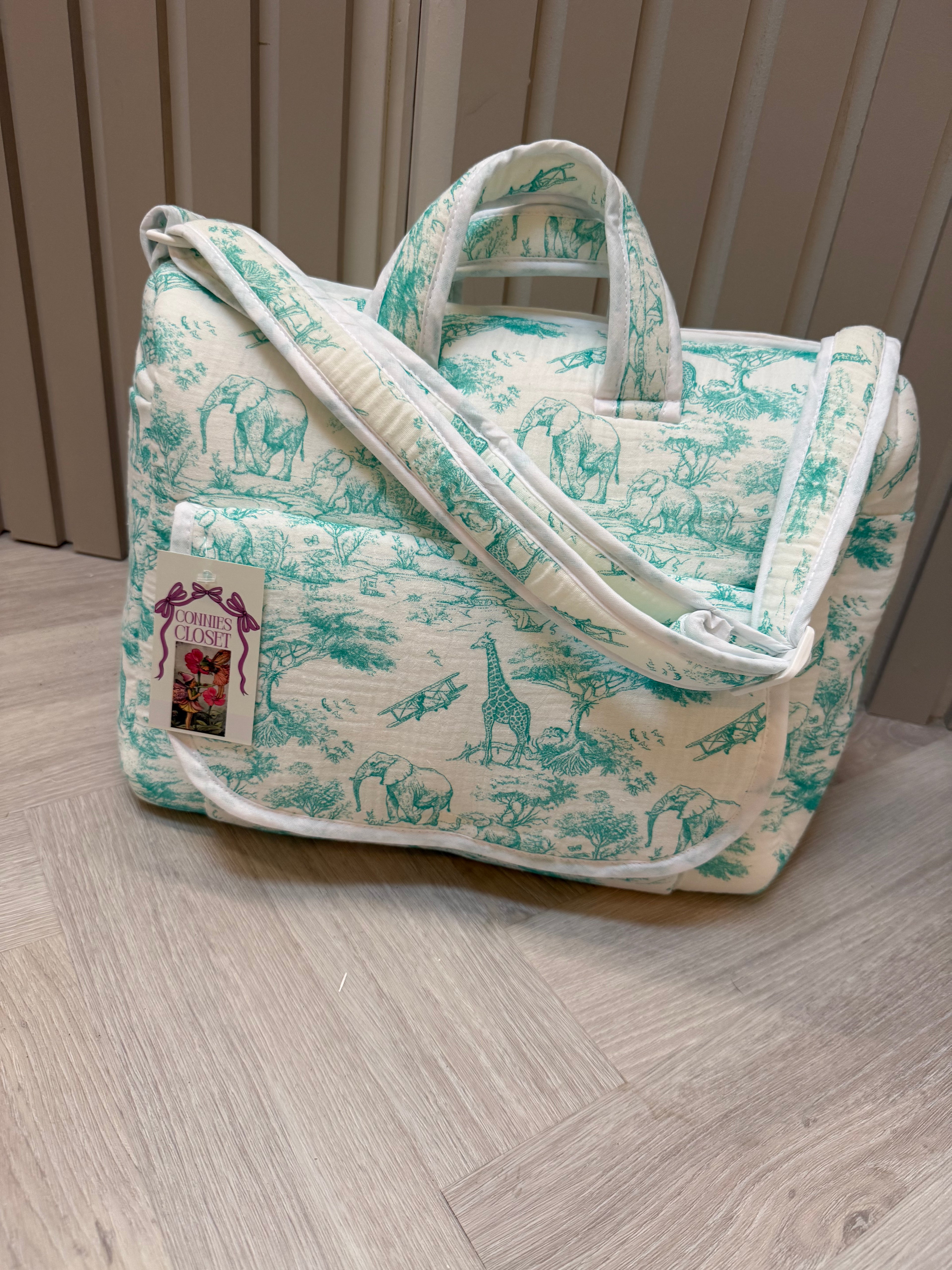 Mint green safari changing bag